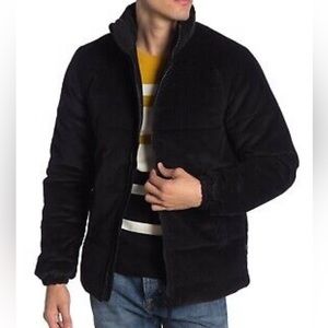 WESC corduroy zip front puffer jacket-XXL